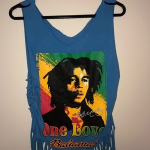 Bob Marley Crop Tank Top